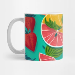 Tropical Summer Fruits Mug